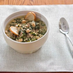 Spinach & Sausage Soup - Recipe photo by teacher-chef