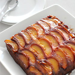 Nectarine Upside Down Cake - Recipe photo by droolfactor