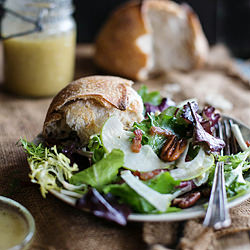 Caramel Apple Vinaigrette Salad - Recipe photo by localmilk