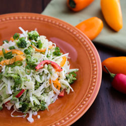Cabbage and Bell Pepper Salad - Recipe photo by NatashasKitchen.com