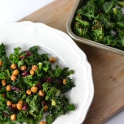 Crispy Kale and Chickpea Salad - Recipe photo by Natalie Paramore