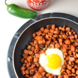 Sweet Potato Breakfast Skillet Hash - Recipe photo by Natalie Paramore