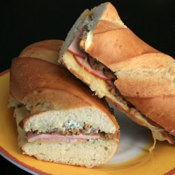 Canadian Bacon Stuffed French Bread - Recipe photo by WiCProject