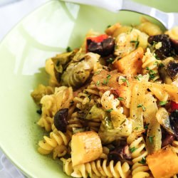 Fusilli w/ Roasted Root Veggies - Recipe photo by Diva Eats Italia