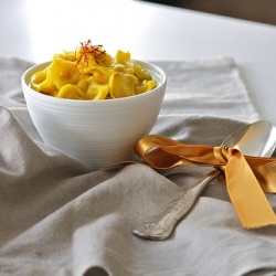 Cappelletti with Saffron and Leeks - Recipe photo by juno82