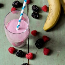 Berry Smoothie - Recipe photo by Asha@FSK