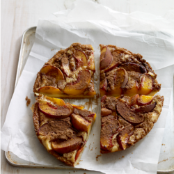 Baked Peach and Cinnamon Pancake - Recipe photo by Kate Gibbs