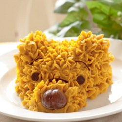 Pumpkin 3D Cake - Recipe photo by taste of Japan