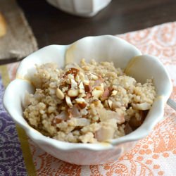 Pear & Honey Steel Cut Oats - Recipe photo by claireg