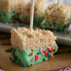 Krispie Treat Pops - Recipe photo by jens favorite cookies