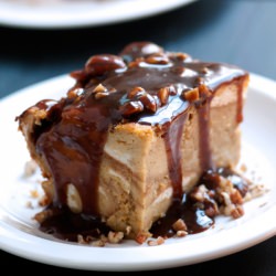 Pumpkin Spice Bread Pudding - Recipe photo by delallofoods