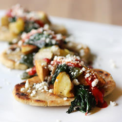 Tlacoyos w/ Chard Potatoes Mushroom - Recipe photo by lisal