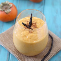 Persimmon Vanilla Bean Smoothie - Recipe photo by Running to the Kitchen