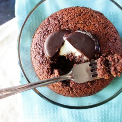 Baked Chocolate Cake for Two - Recipe photo by Gluten Free Fix