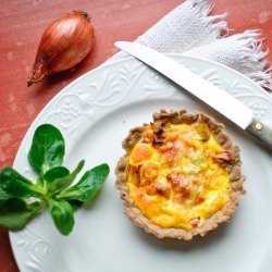 Leek and Ham Quiche (gluten-free) - Recipe photo by Healthy Epicurean