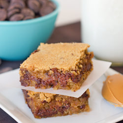Peanut Butter Chocolate Chip Bars - Recipe photo by brighteyedbaker