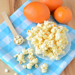 Oragne Dreamsicle Popcorn - Recipe photo by Blessthismess