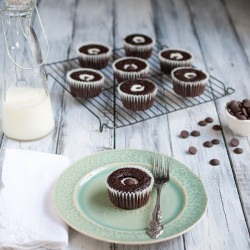 Whole Wheat Mint Chocolate Cupcakes - Recipe photo by simple craves and olive oil