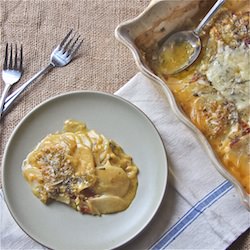 Skinny Potato and Fennel Gratin - Recipe photo by TheWimpyVegetarian