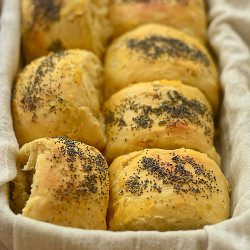 Leek and Chili Milk Buns - Recipe photo by veggiechick