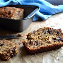 Chocolate Chip Walnut Banana Bread - Recipe photo by susaneatslondon