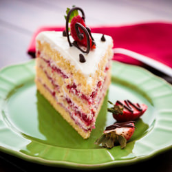 Strawberry Layer Cake - Recipe photo by NatashasKitchen.com