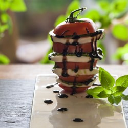 Caprese Tower - Recipe photo by elenianag