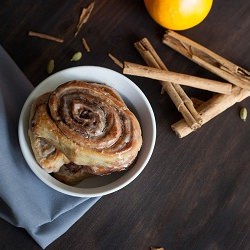 Cinnamon Rolls with Orange Glaze - Recipe photo by Now Stir It Up
