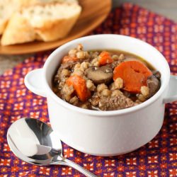 Beef Barley Soup - Recipe photo by garnishwithlemon