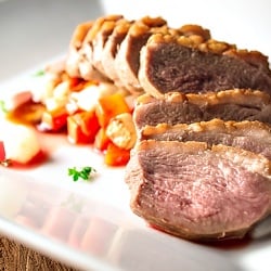 Duck Breasts w/ Ginger Gastrique - Recipe photo by mtlabor