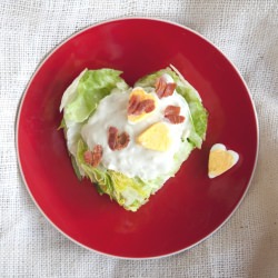 Heart-Shaped Salad & Bacon Hearts - Recipe photo by thumpkin