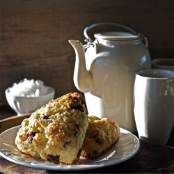 Chocolate Coconut Scones - Recipe photo by lemonsandanchovies