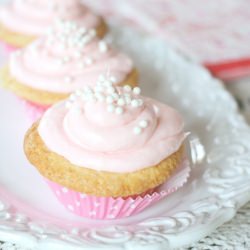 Pink Frosted Cupcakes - Recipe photo by theoldhen