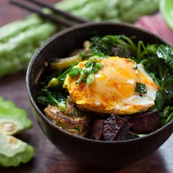 Turmeric Egg Bitter Melon Stir Fry - Recipe photo by The Garum Factory