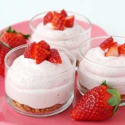 Strawberry Cheesecake Mousse - Recipe photo by Glorious Treats