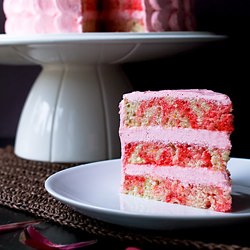 Strawberry Swirl Dream Cake - Recipe photo by Savory Simple