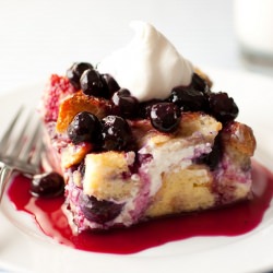 Overnight Blueberry French Toast - Recipe photo by cooking classy