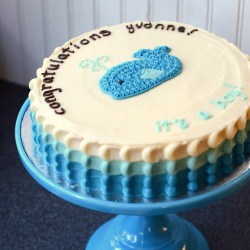 Blue Whale Baby Shower Cake - Recipe photo by i-heart-baking