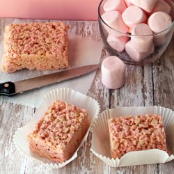 Strawberry Rice Krispies Treats - Recipe photo by Sweet Southern Blue