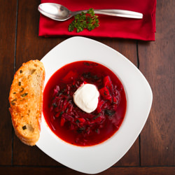 Classic Borscht - Recipe photo by NatashasKitchen.com