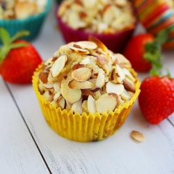 Sugar-Free Almond Berry Muffins - Recipe photo by Comfort of Cooking