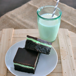 Chocolate Mint Brownies - Recipe photo by mogwaisoup