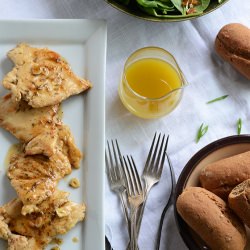 Maple-Mustard Glazed Chicken - Recipe photo by AnEdibleMosaic