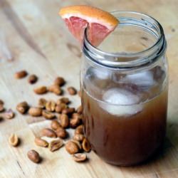 Grapefruit Bourbon Sour - Recipe photo by SoHungryBlog