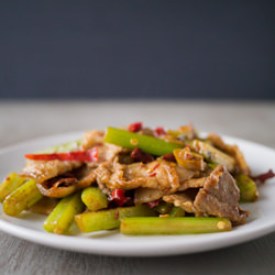 Stir-Fried Pork with Cumin - Recipe photo by cooksnapsavour