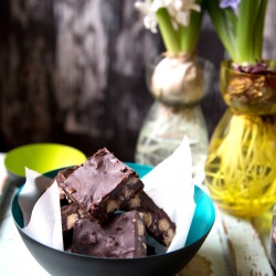 Chocolate and Sea Salt Squares - Recipe photo by Camera and Clementine