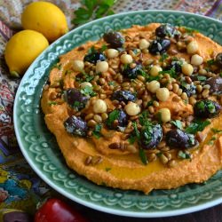 Red Pepper Hummus - Recipe photo by theviewfromgreatisland