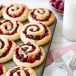 Chocolate Cranberry Sweet Rolls - Recipe photo by brighteyedbaker