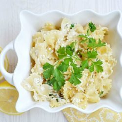 Lemon Pasta - Recipe photo by Vanessa At the Picket Fence