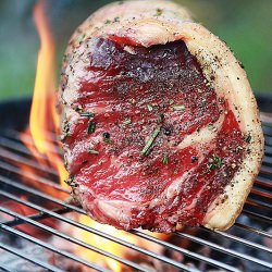 Oak Plank Roast Sirloin - Recipe photo by CountryWoodSmoke
